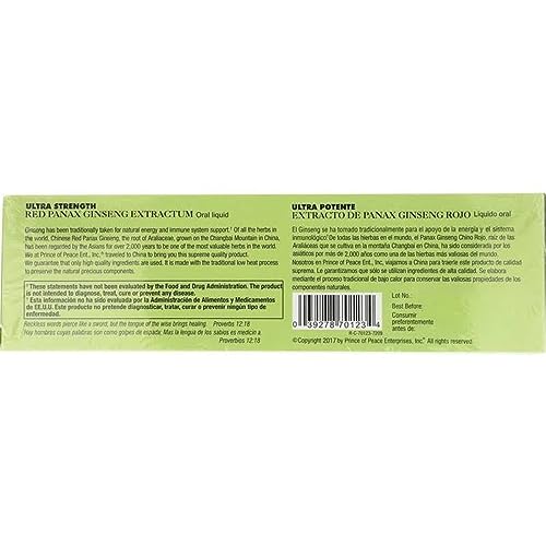 Red Panax Ginseng Extract Ultra Strength Shots 2 Pack