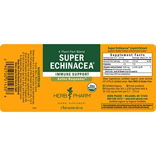 Organic Super Echinacea Liquid Drops for Immunity