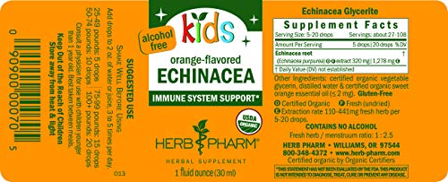 Herb Pharm Kids Alcohol-Free Echinacea Liquid Extract