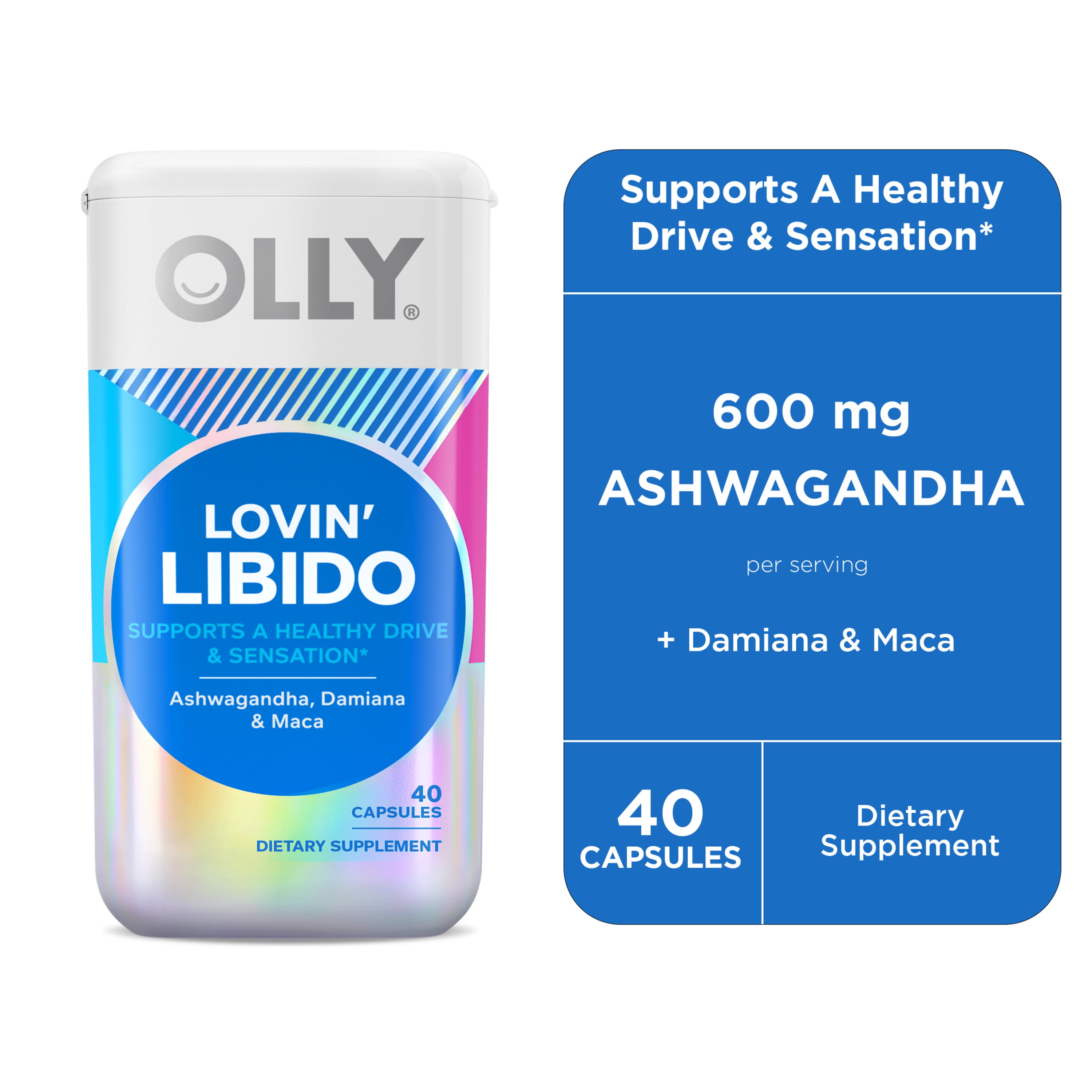 OLLY Lovin' Libido Capsules with Ashwagandha, 40 Ct