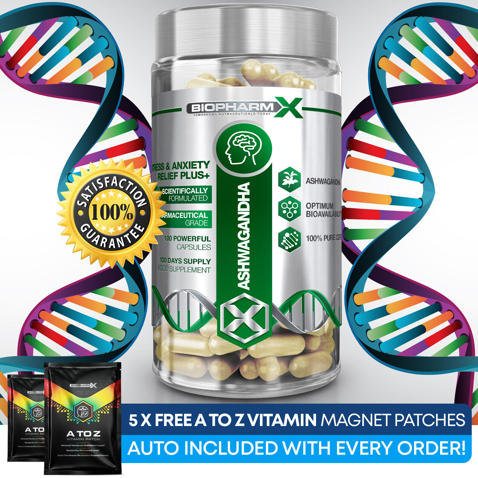 KSM66 Ashwagandha Extract Capsules for Stress and Sleep