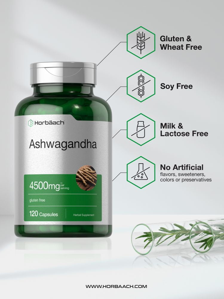 Ashwagandha Capsules 4500 mg - 120 Count