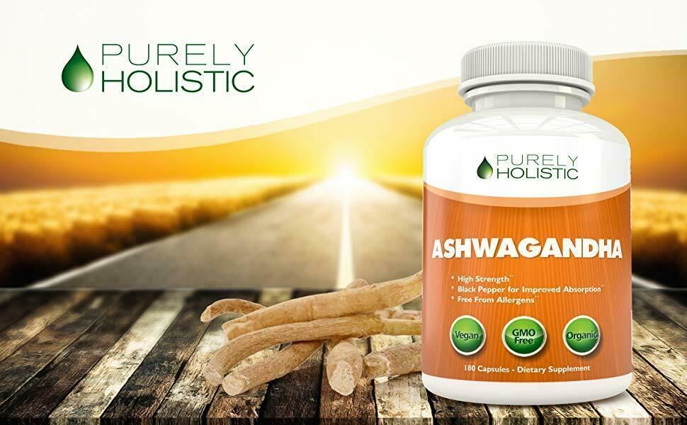 Organic Ashwagandha Capsules with Black Pepper Extract