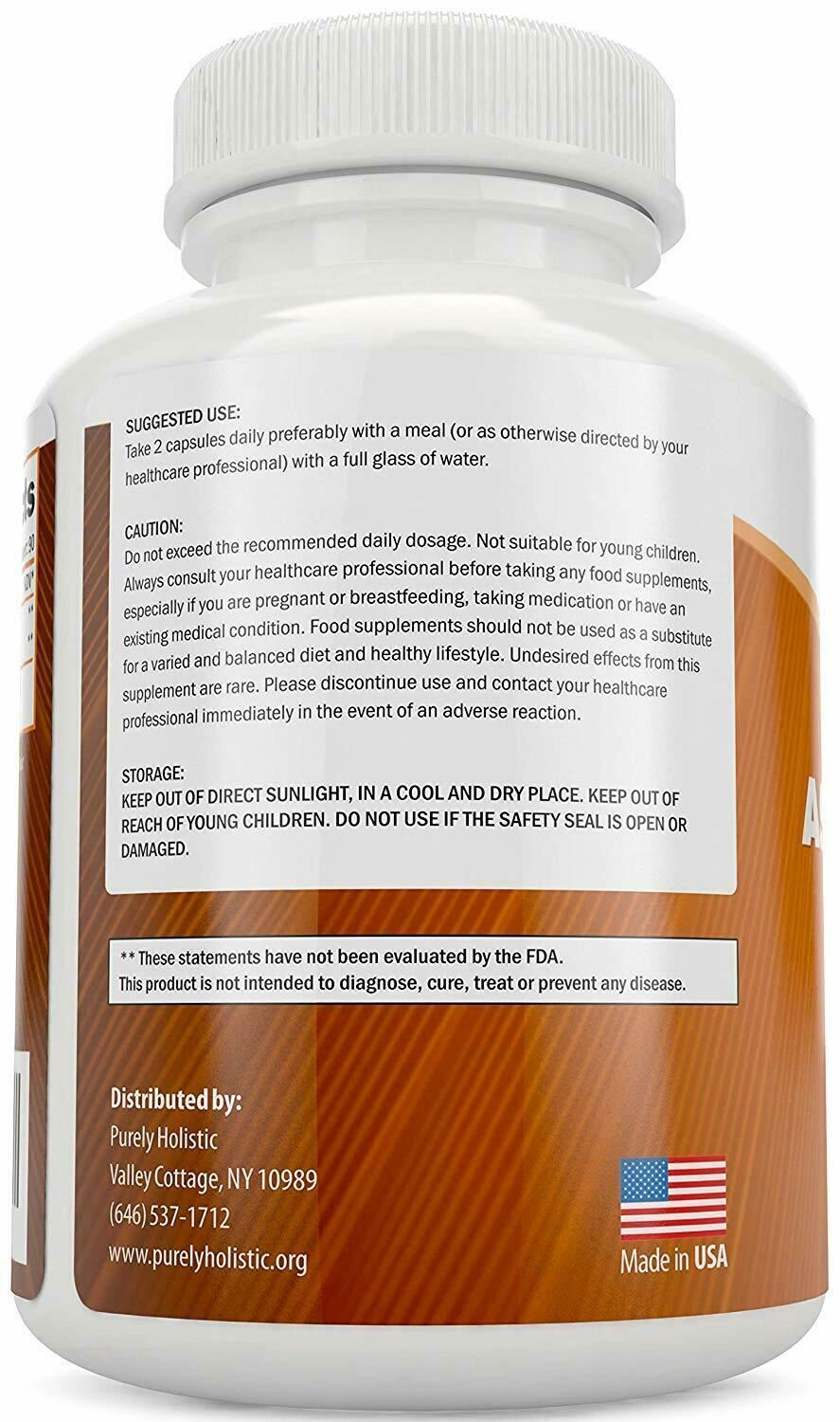 Organic Ashwagandha Capsules with Black Pepper Extract