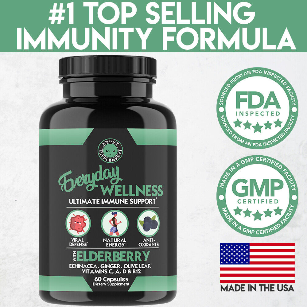 12-in-1 Immune Support: Vitamin C, Zinc & Elderberry
