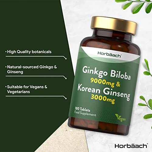 High Strength Ginkgo Biloba & Ginseng Tablets