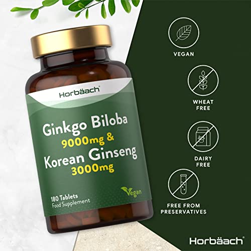 High Strength Ginkgo Biloba & Ginseng Tablets