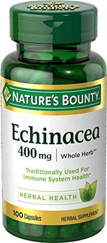 Nature's Bounty Echinacea 400 mg Capsules, 300 Total