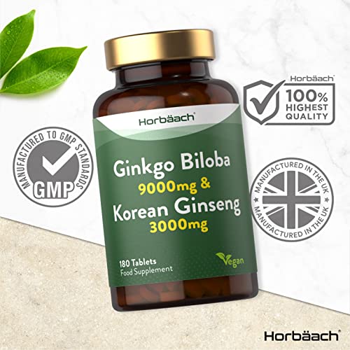 High Strength Ginkgo Biloba & Ginseng Tablets