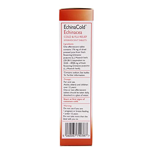 EchinaCold Cold & Flu Relief Tablets - 20 Count