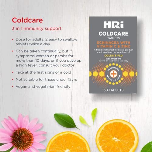 HRI ColdCare Echinacea Cold & Flu Tablets