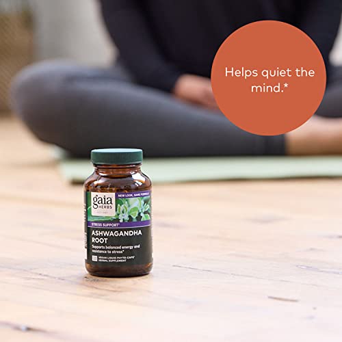 Gaia Herbs Organic Ashwagandha Root for Stress Relief