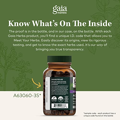 Gaia Herbs Organic Ashwagandha Root for Stress Relief