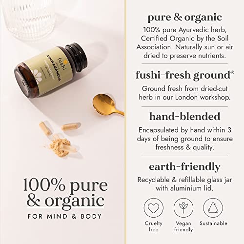 Organic Ashwagandha Capsules, 355 mg Each