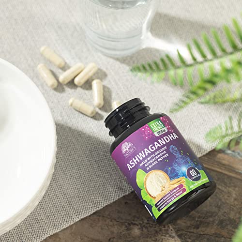 Organic Ashwagandha 1950 MG - Extra Strength Capsules
