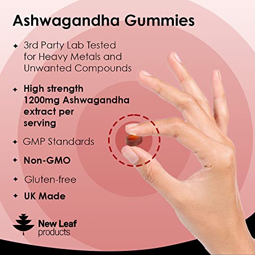High Strength Ashwagandha Gummies – 1200mg, 60 Vegan