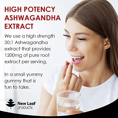 High Strength Ashwagandha Gummies – 1200mg, 60 Vegan