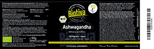 Biotiva Ashwagandha 1500mg - 150 Capsules