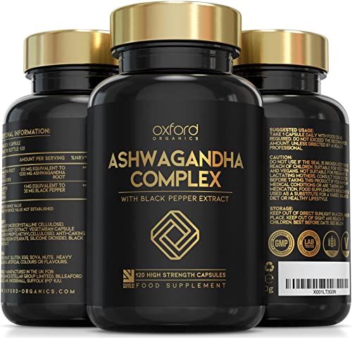 High Strength Ashwagandha Capsules with Black Pepper