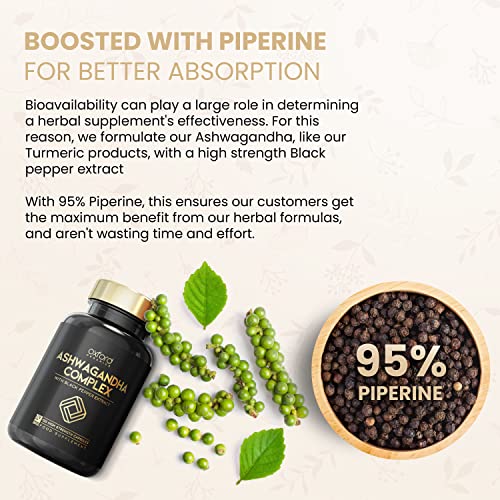 High Strength Ashwagandha Capsules with Black Pepper