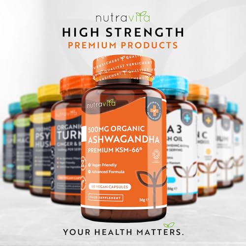 Bio Ashwagandha KSM-66® – 500 mg Capsules