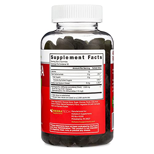 Ashwagandha Gummies 1500mg - Calming Relaxation Blend