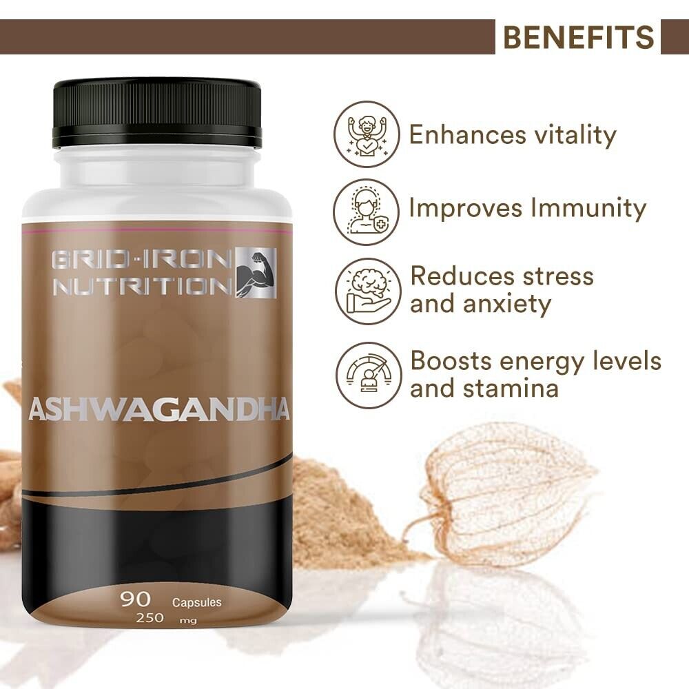 Ashwagandha 250mg – 90 Servings, 1.5% Withanolides