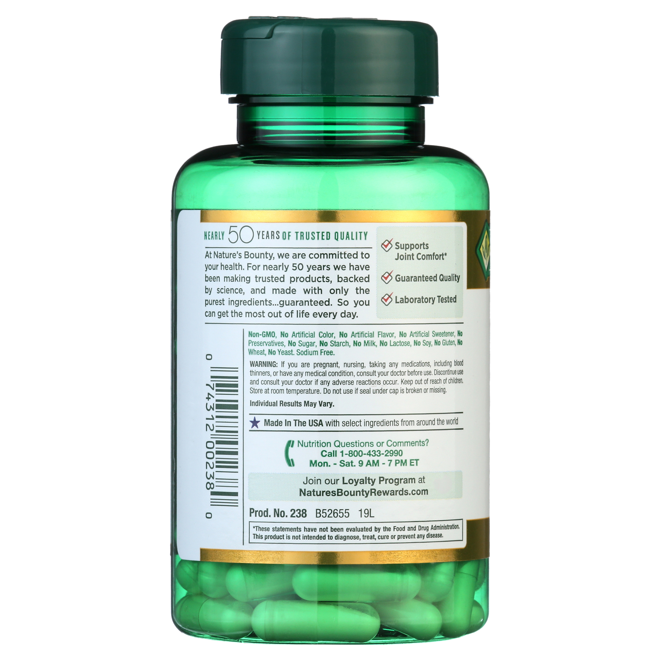 Glucosamine Chondroitin Capsules by Nature's Bounty