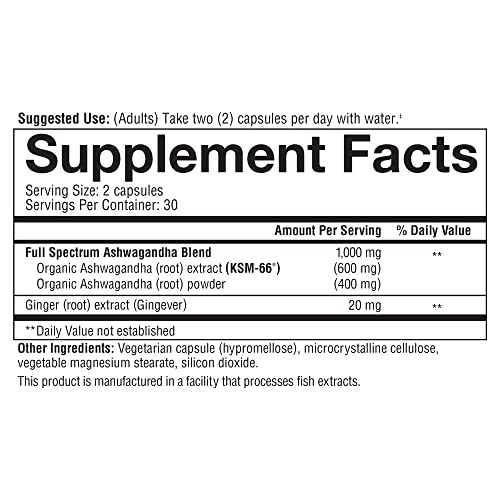Premium Ashwagandha Root Extract Supplement