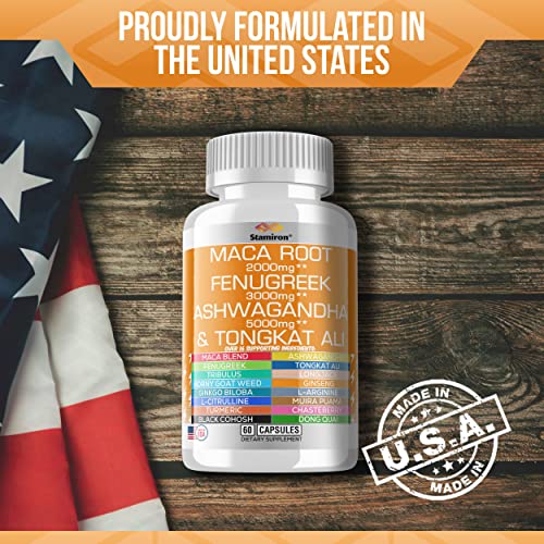 Maca, Fenugreek, Ashwagandha & Herbal Blend Supplement