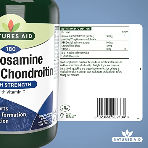Glucosamine, MSM & Chondroitin - 180 Tablets