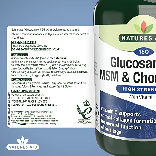 Glucosamine, MSM & Chondroitin - 180 Tablets