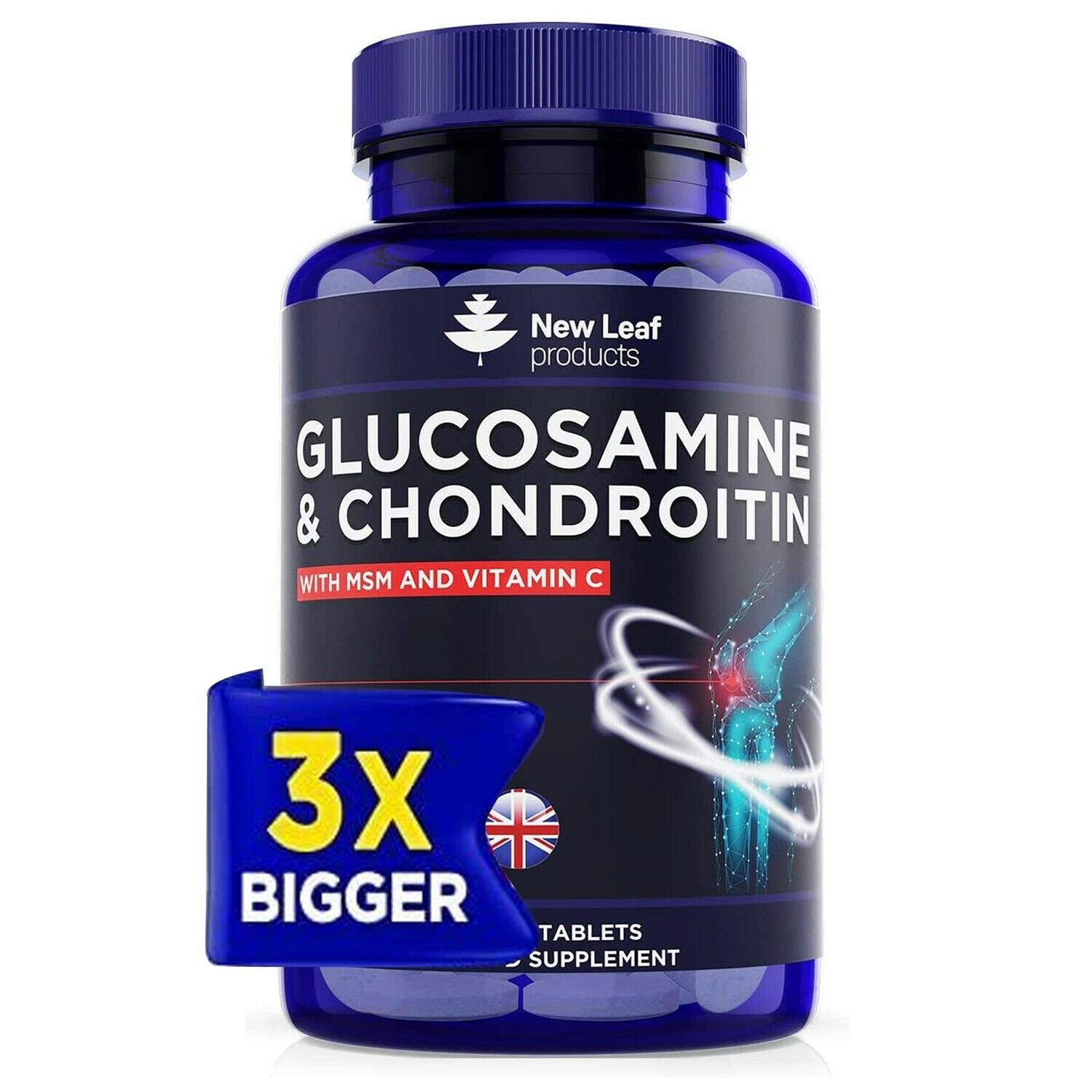High Strength Glucosamine, Chondroitin, MSM & Vitamin C