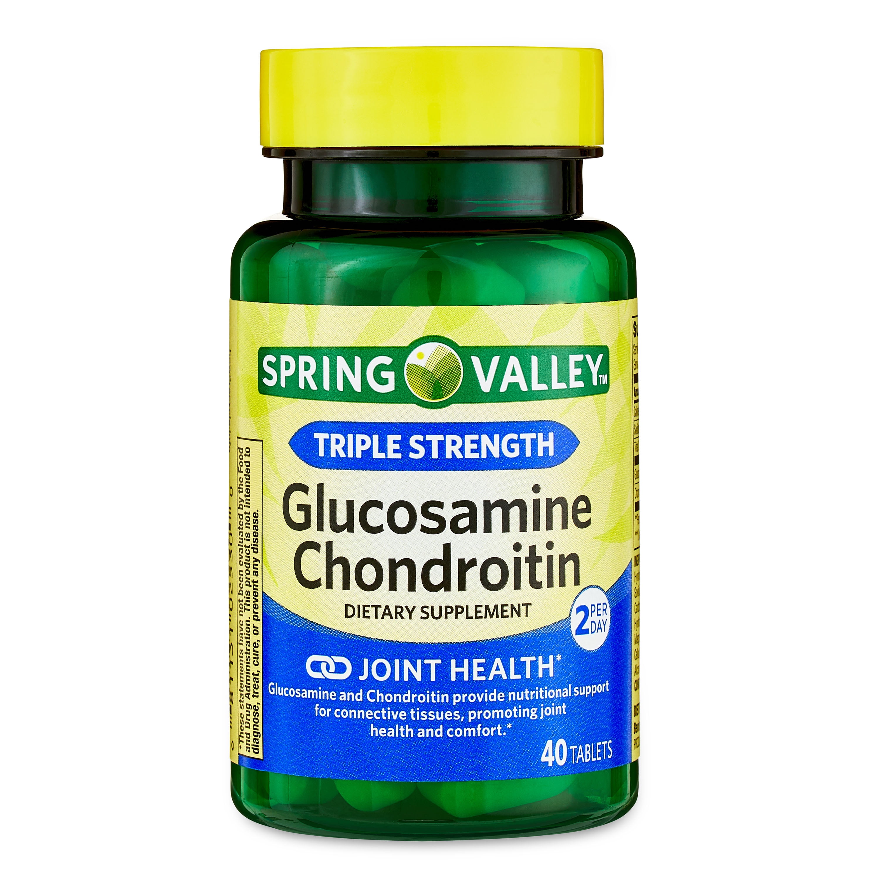 Triple Strength Glucosamine Chondroitin Tablets, 40 Count