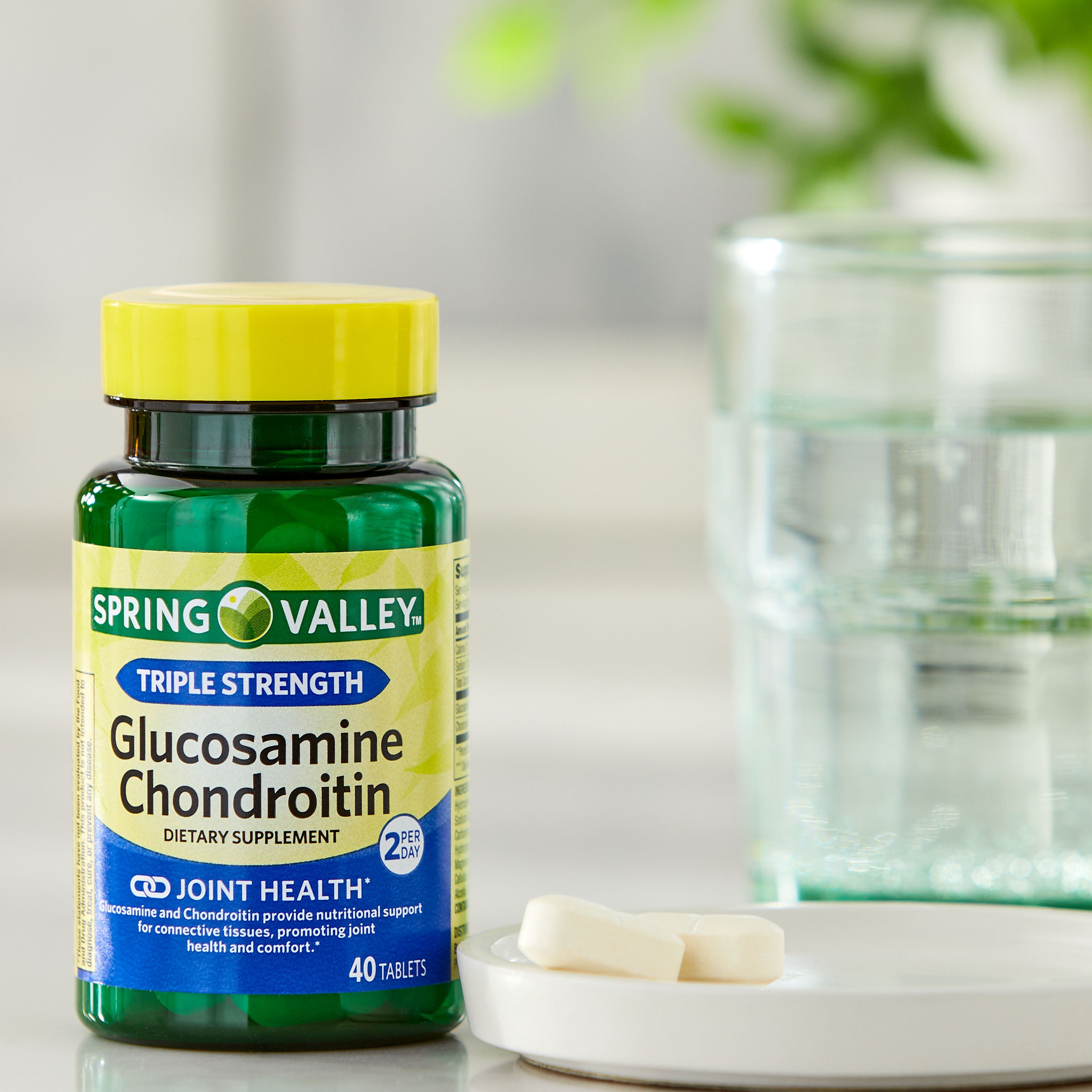 Triple Strength Glucosamine Chondroitin Tablets, 40 Count