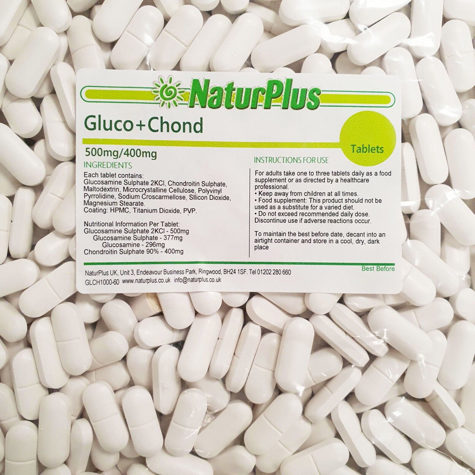Glucosamine & Chondroitin Joint Support Tablets 365