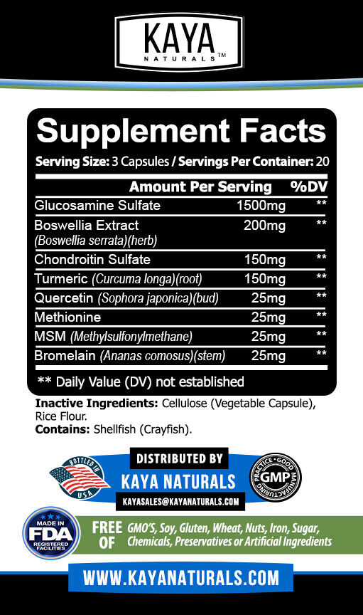 Triple Strength Joint Support Supplement with Turmeric