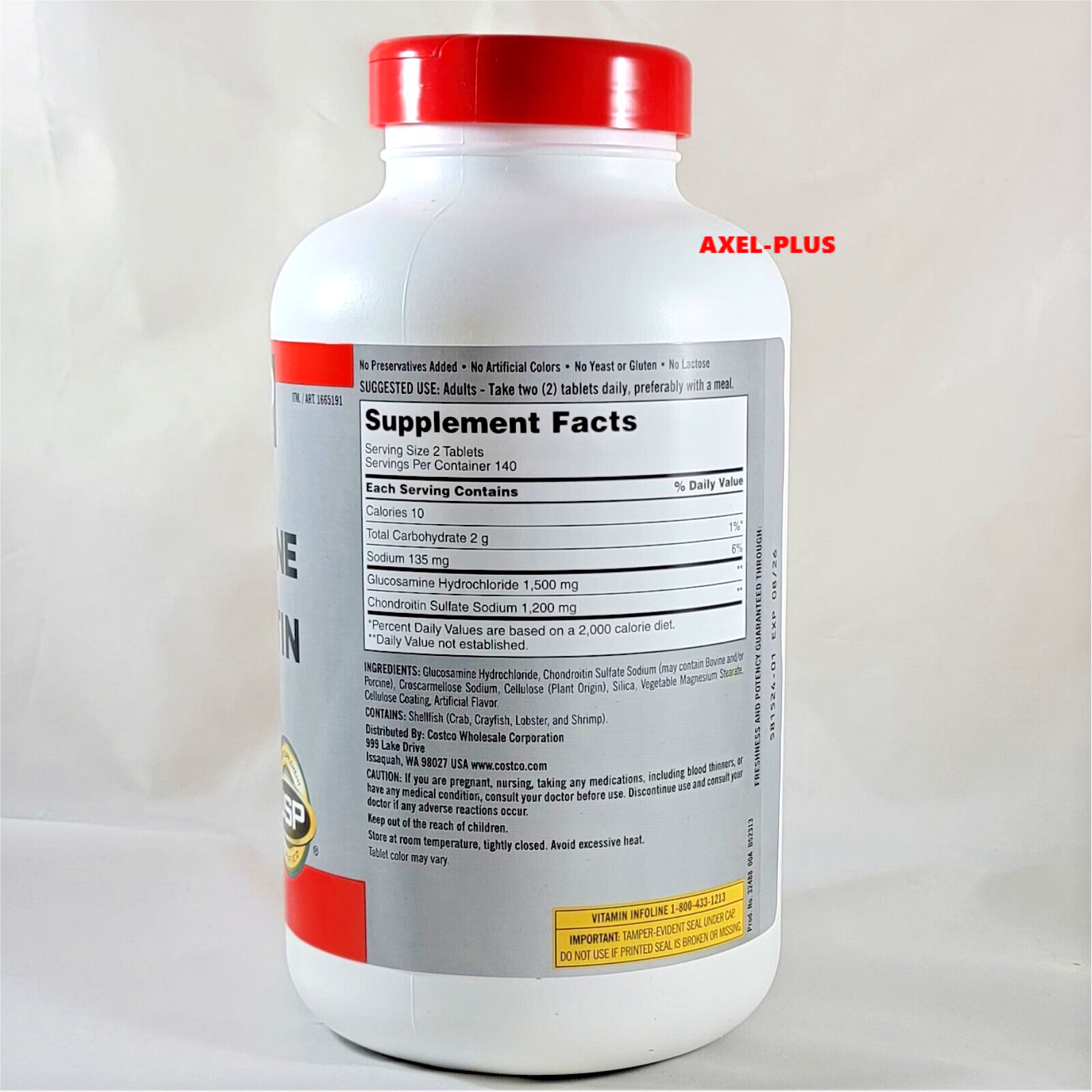 Kirkland Glucosamine & Chondroitin 280 Tablets