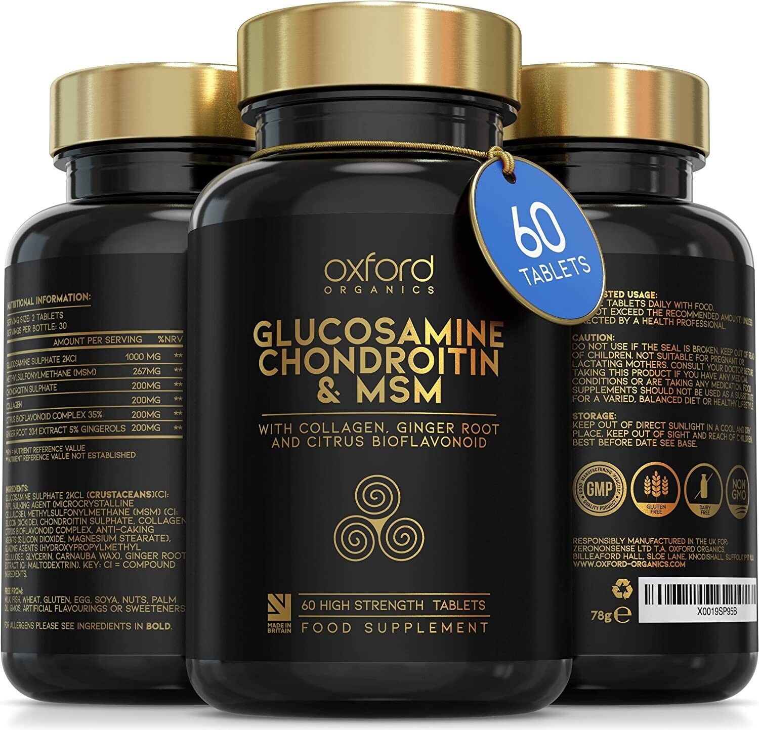 Glucosamine Chondroitin MSM with Vitamin C Tablets