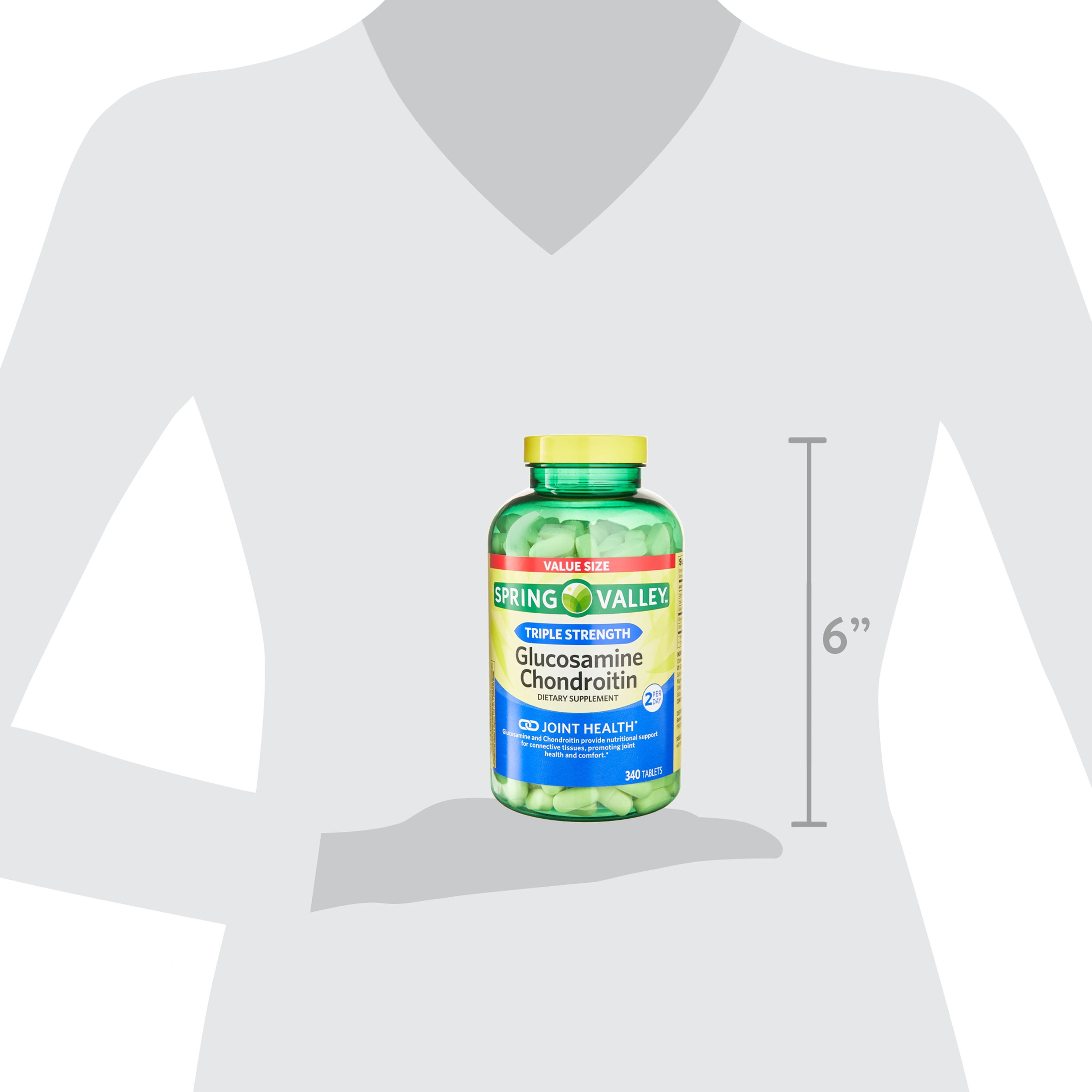 Spring Valley Triple Strength Glucosamine Chondroitin Tablets
