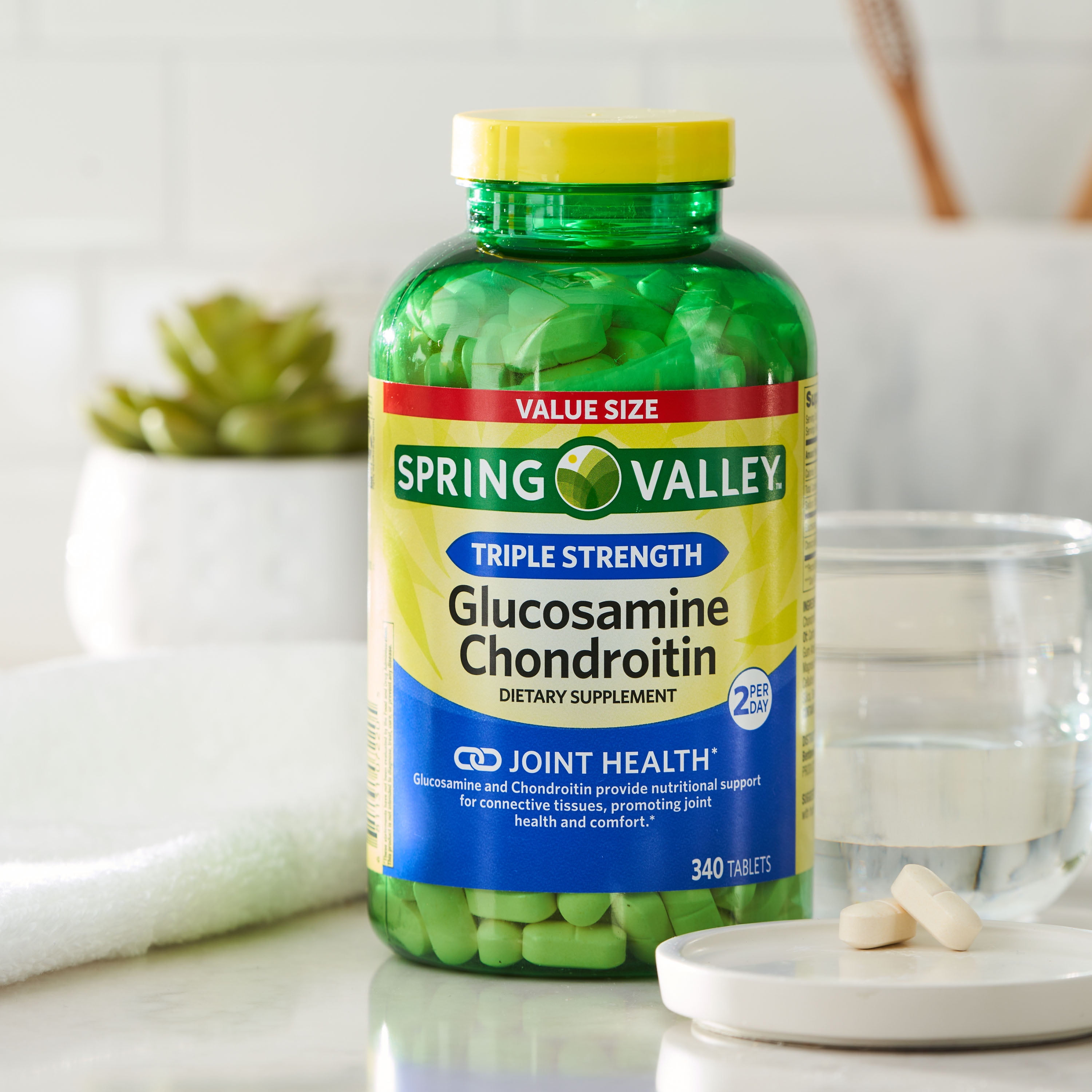 Spring Valley Triple Strength Glucosamine Chondroitin Tablets