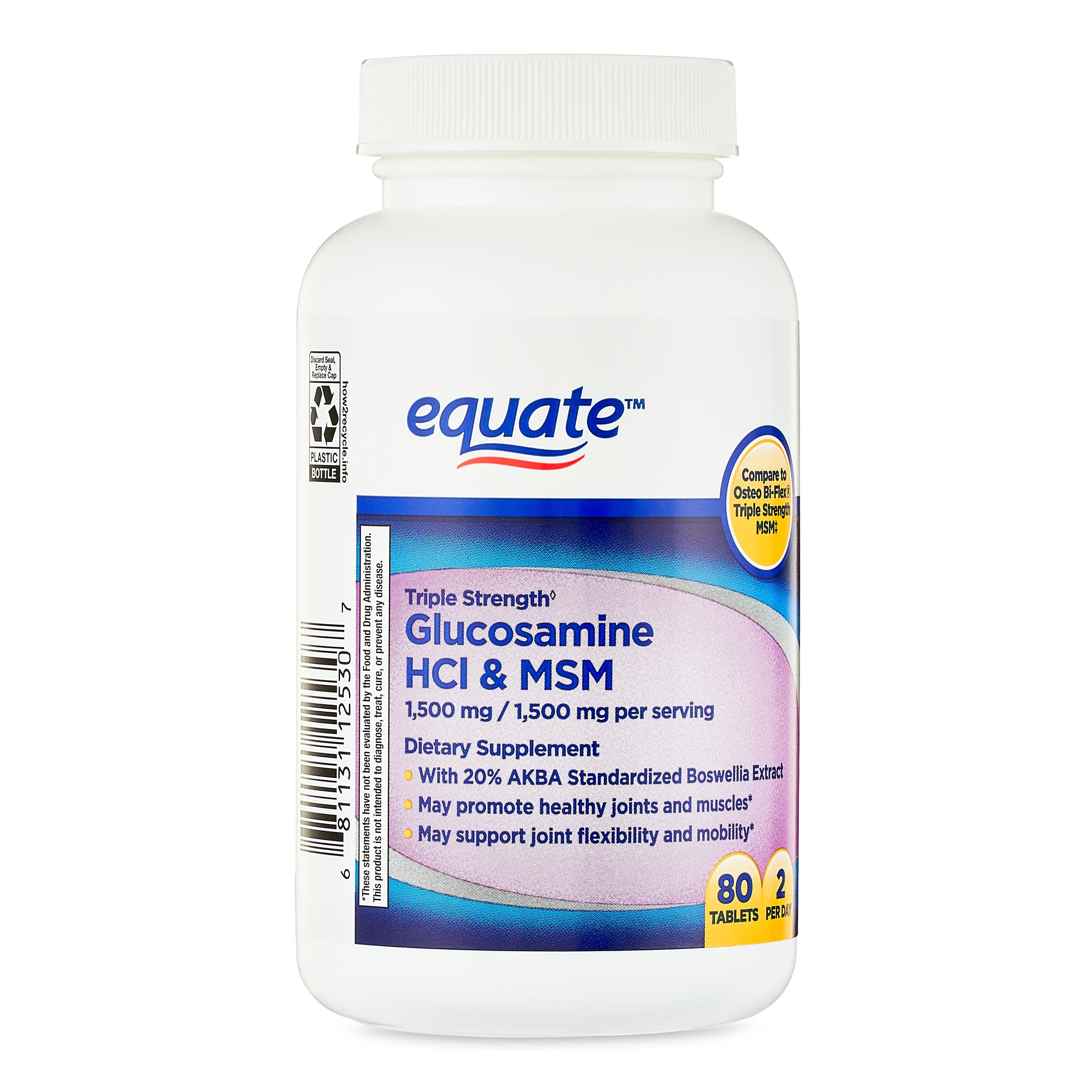 Equate Glucosamine & MSM Joint Health Supplement