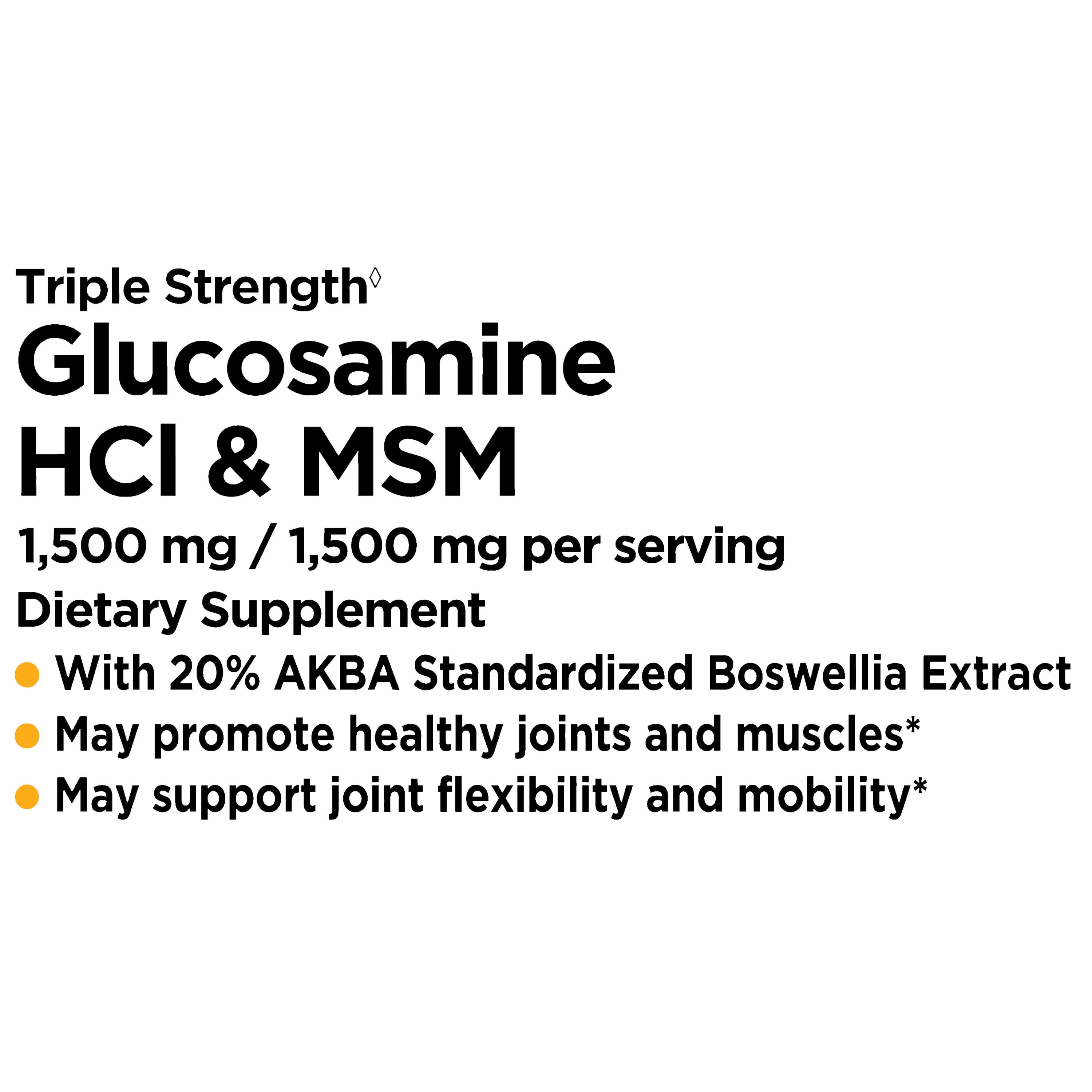 Equate Glucosamine & MSM Joint Health 80 Count
