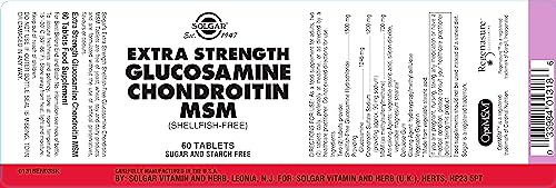Solgar Glucosamine Chondroitin 60 Capsules