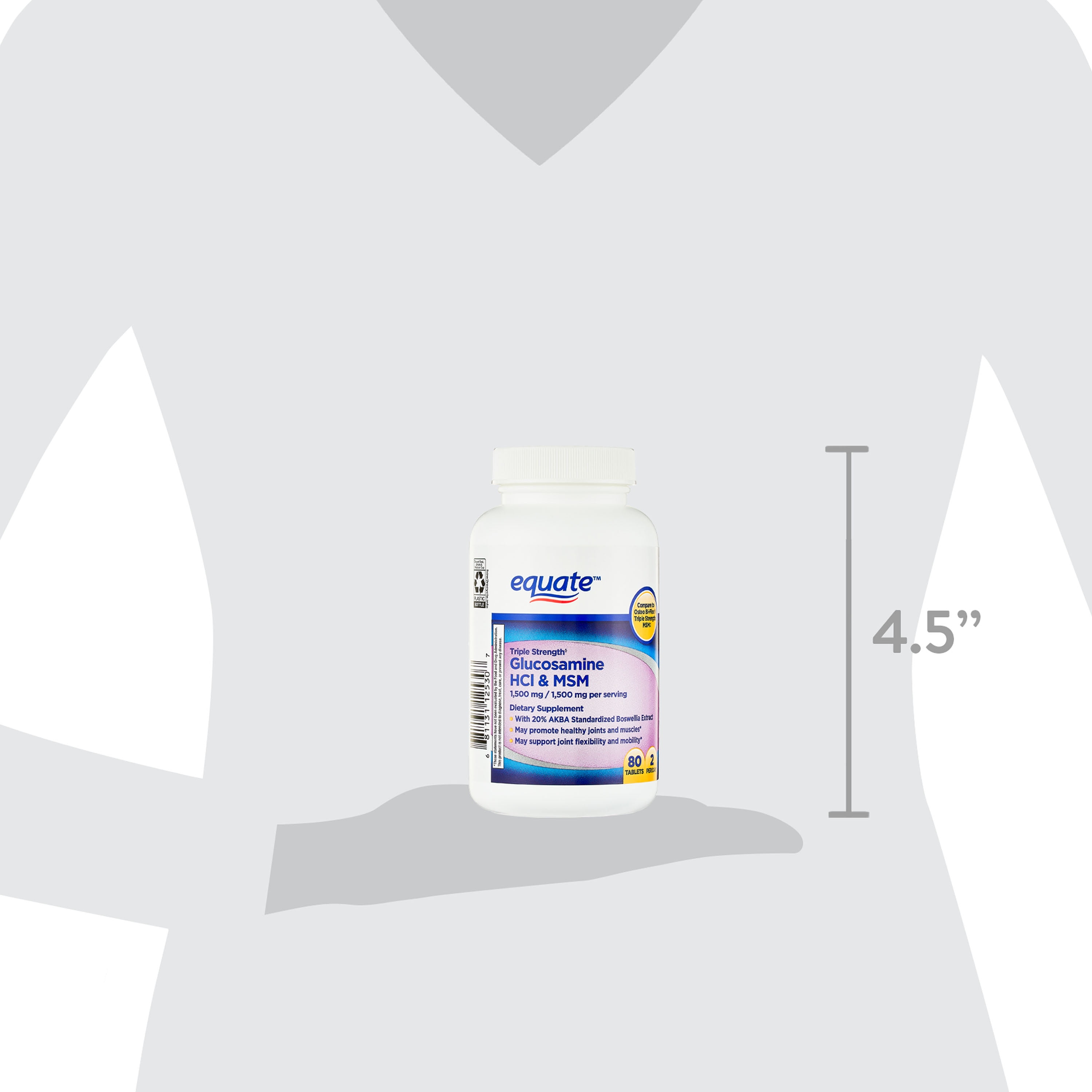 Equate Glucosamine & MSM Joint Health 80 Count