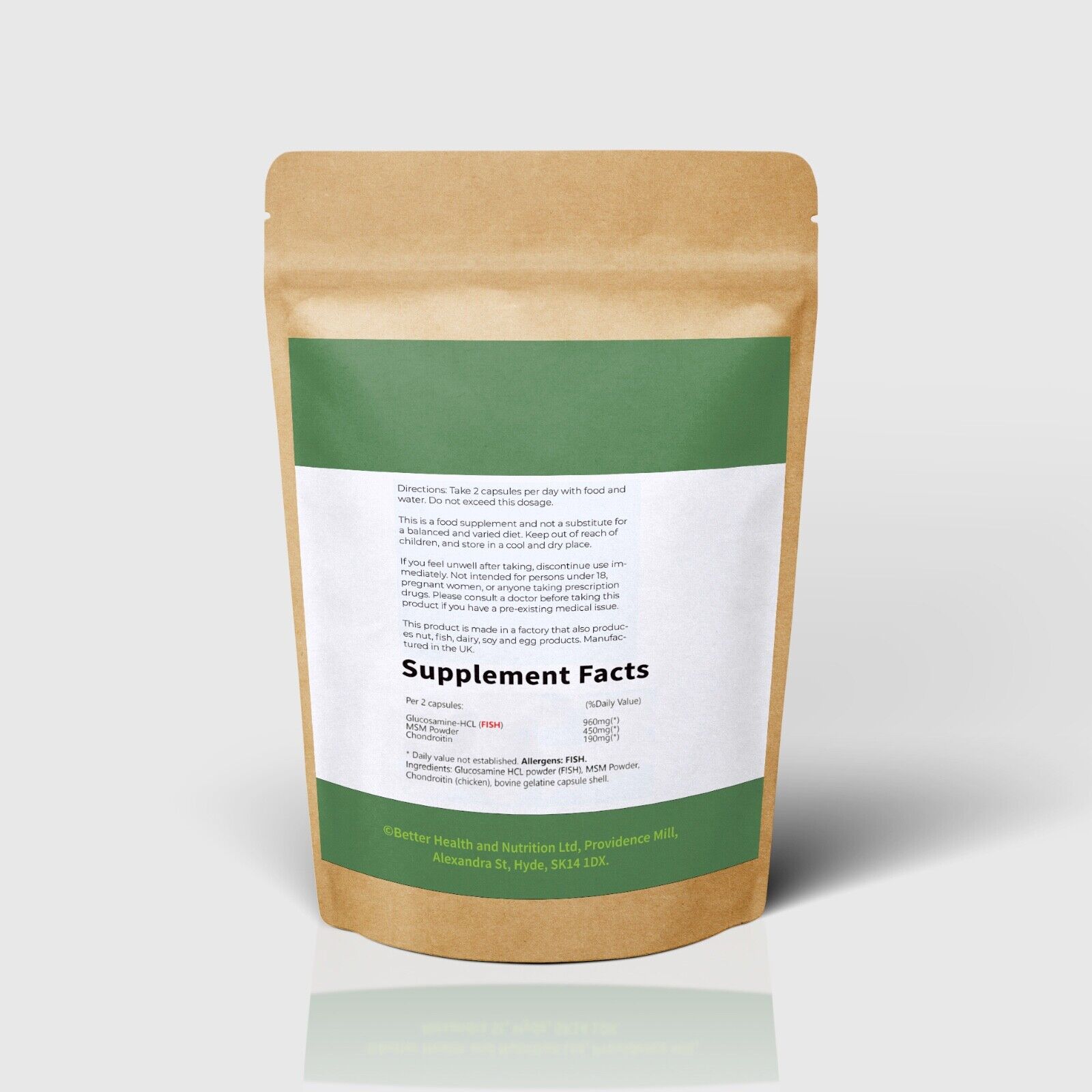 High Strength Glucosamine Chondroitin Plus MSM Joint Support