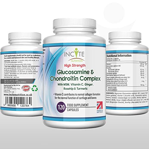 High Strength Joint Care: Glucosamine & Chondroitin 120 Capsules