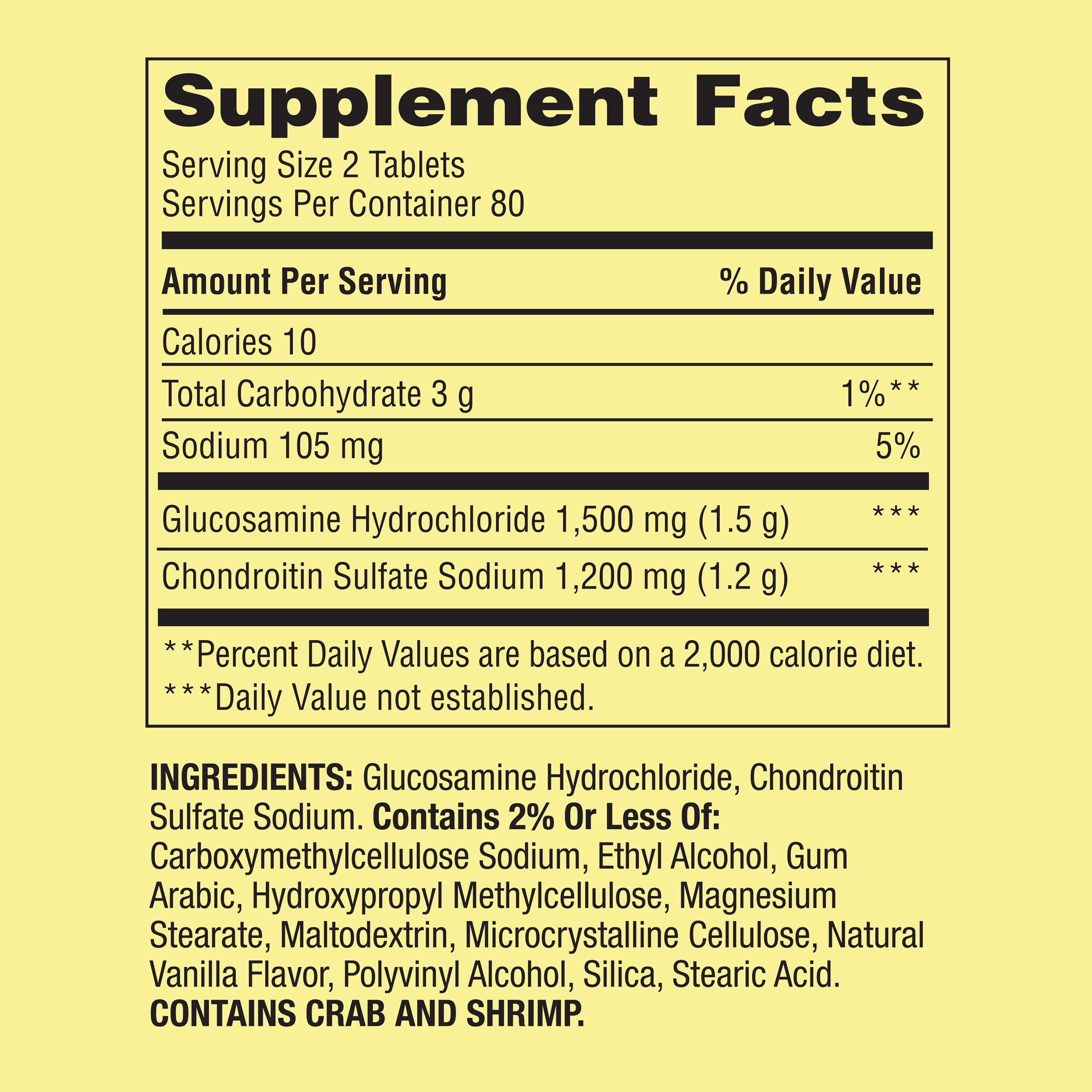 Triple Strength Glucosamine Chondroitin Joint Support, 160 Tablets