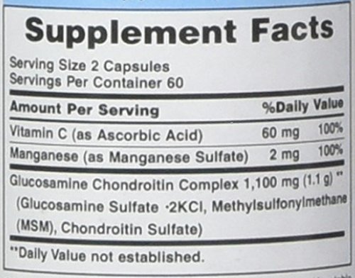 Puritan's Pride Glucosamine Chondroitin 120 Capsules