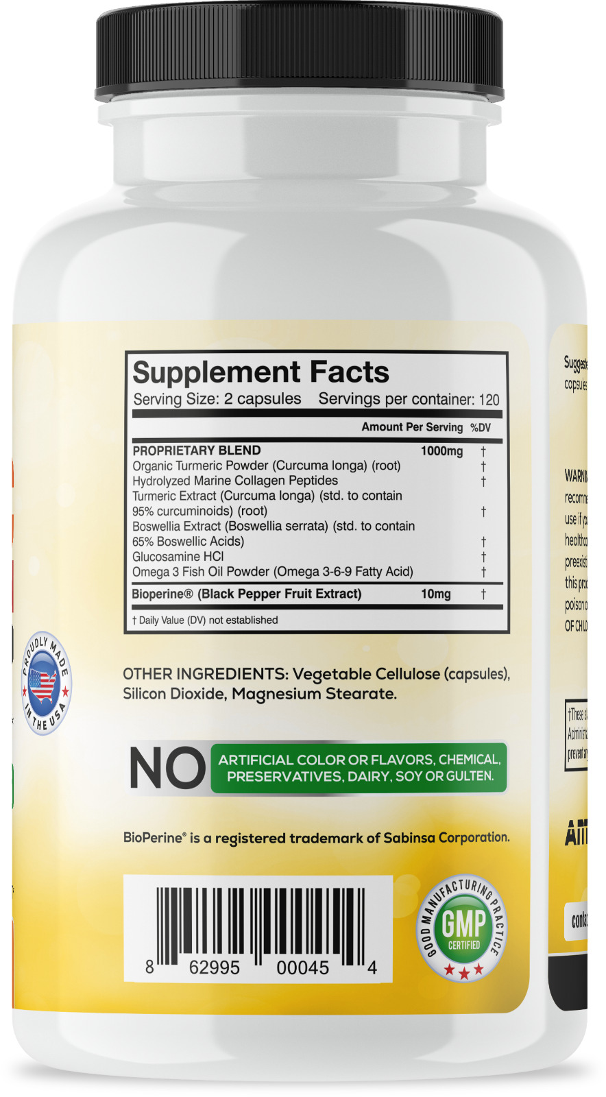 Turmeric Curcumin Joint Support with Glucosamine & Collagen